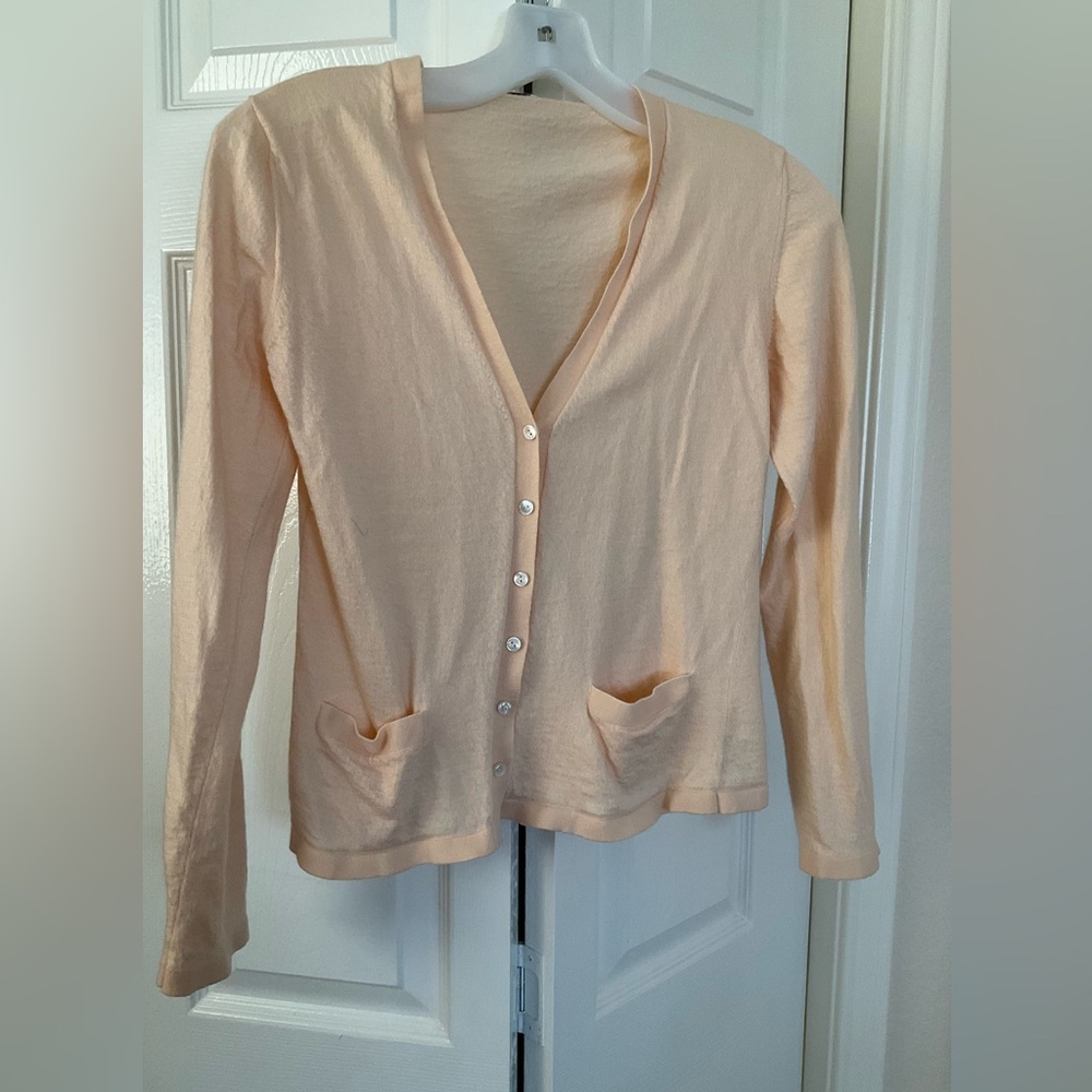 Cream Button-Up Cardigan
